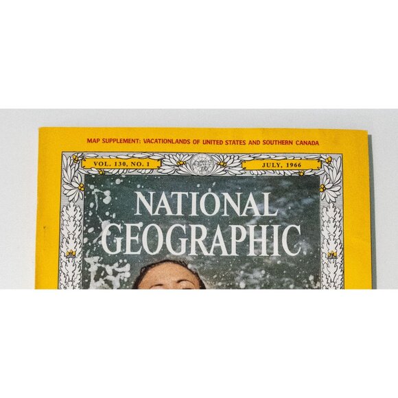 Vintage July 1966 National Geographic Vol. 130 No. 1 - Picture 2 of 8